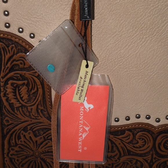 Montana West Tan and Brown Tote Bag - Picture 2 of 16